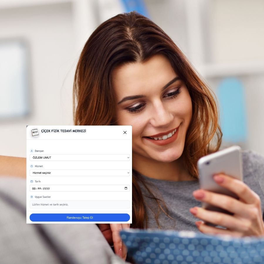 Mesaj içinde danışan portalı linki