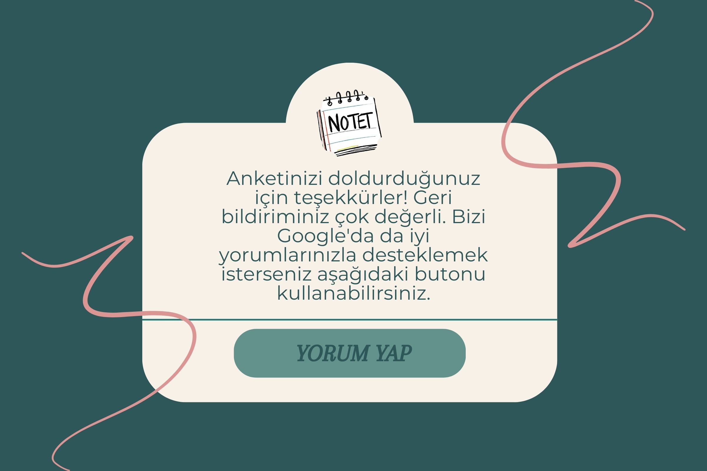 Memnuniyet anketi ekranı telefon